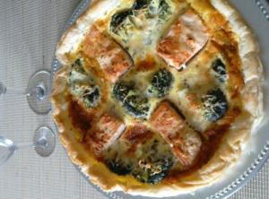 Quiche saumon brocoli