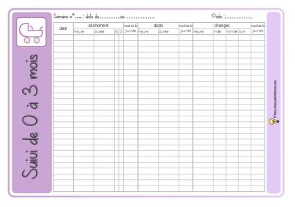 Suivi 0 3 mois allaitement