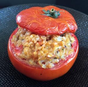 Tomate farcie au boulgour